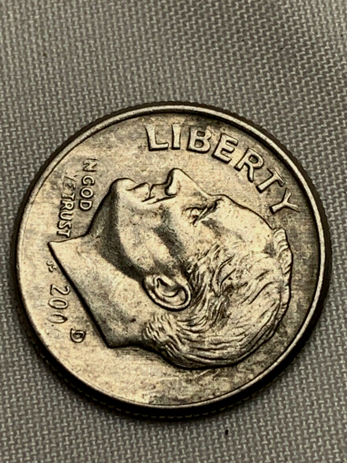 2000 D Off Centered Dime Nice Error Shallow Hit Date RARE Circulated Ungraded