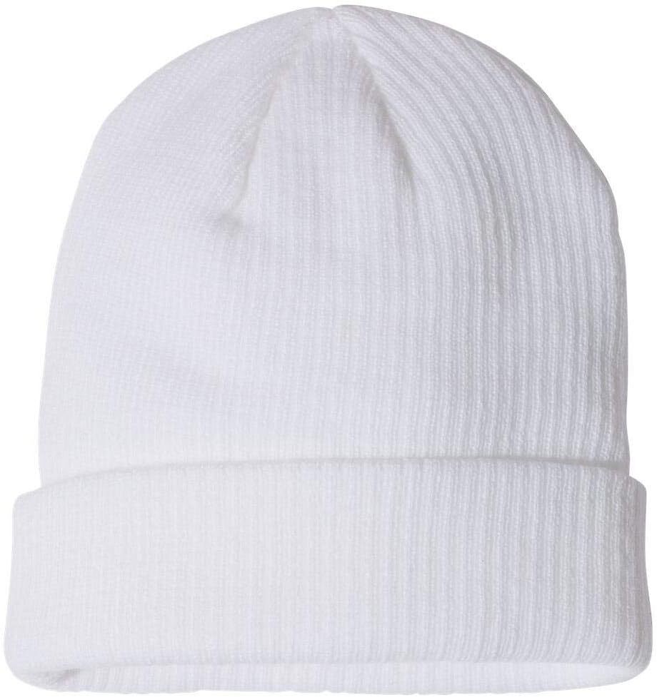 Champion Ribbed Knit Cap One Size White