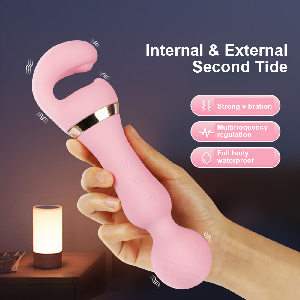 Pink Handheld Vibration Massager - For Shoulder, Leg Pain Relief