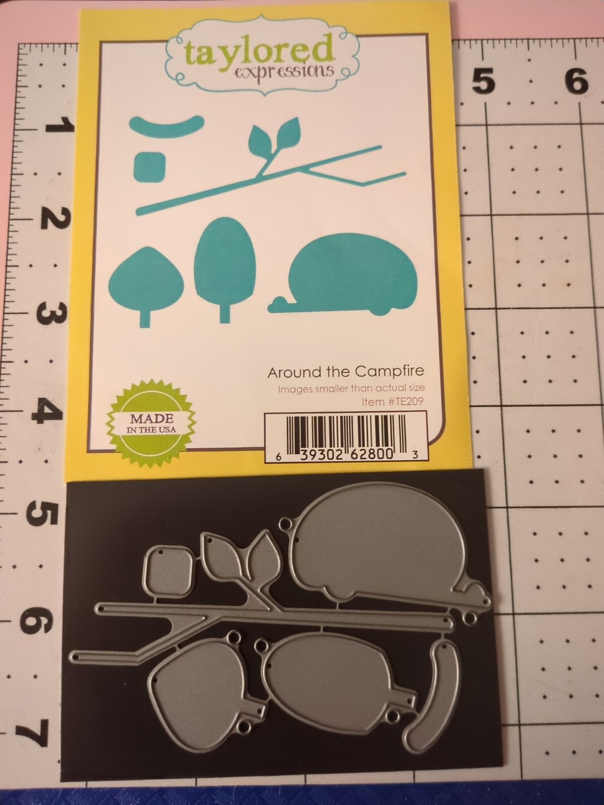 Used Taylored Expressions Universal Die Cut Tool Around The Campfire Smore dog