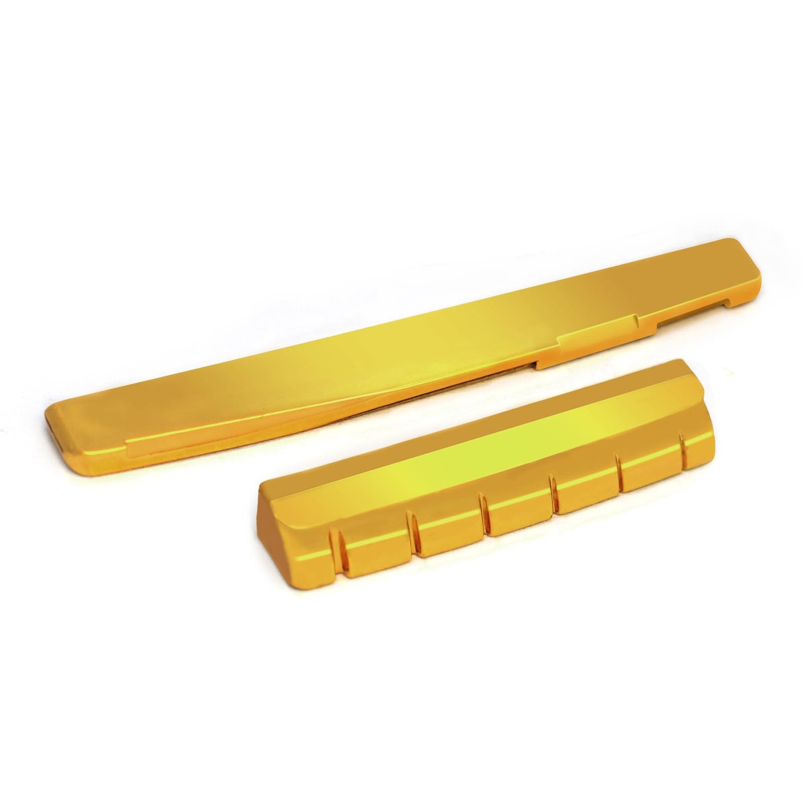 SAPHUE 6-String Acoustic Guitar Brass Nut and Saddle Set,