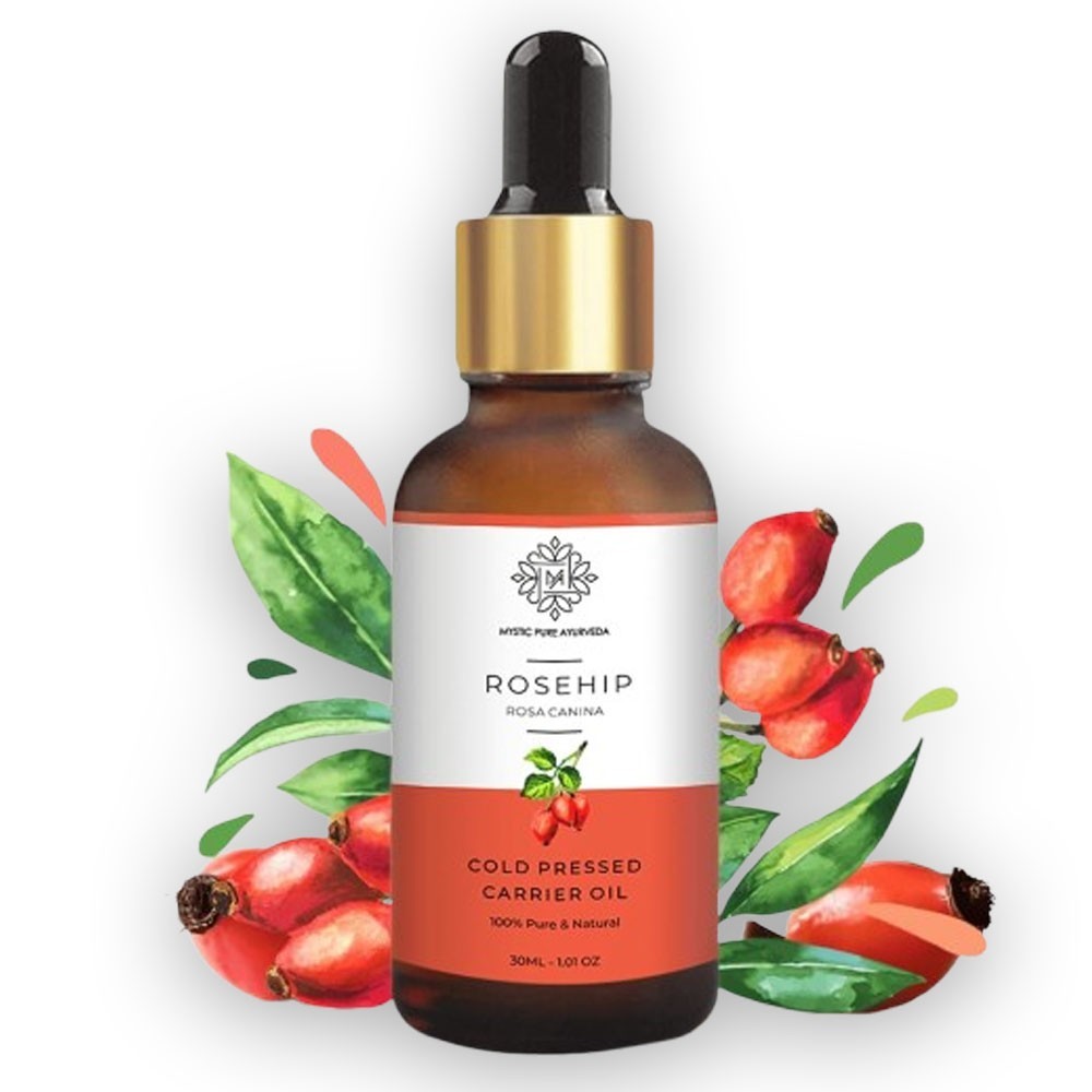 ORGANIC ROSEHIP SEED OIL UNREFINED 100% PURE COLD PRESSED NATURAL FRESH 1 FL OZ