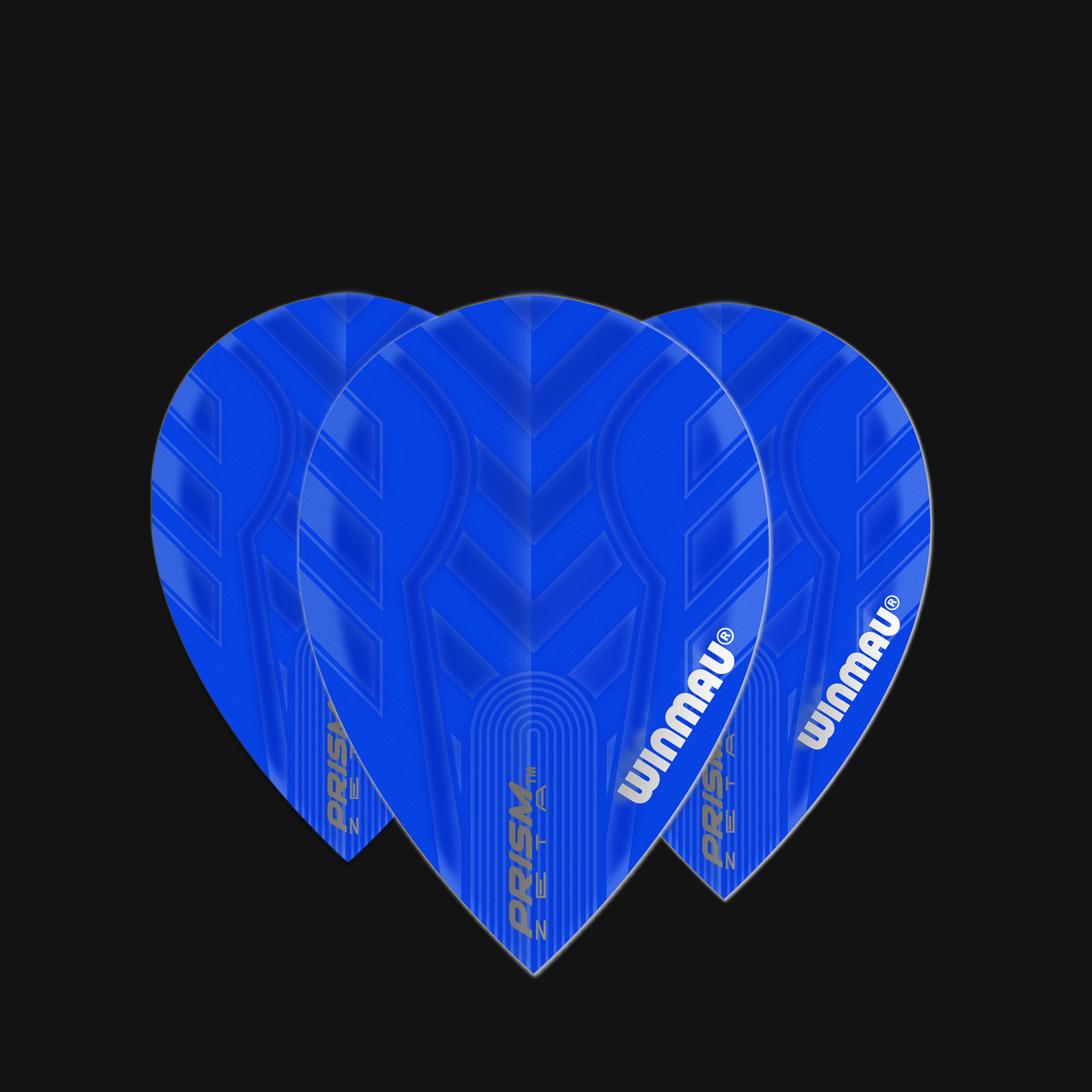 Winmau Prism Zeta Pear Dart Flight - Blue