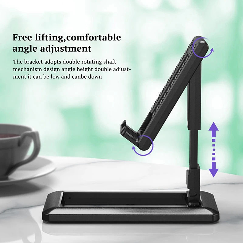 Adjustable Phone Tablet Desktop Stand Desk Holder Mount Cradle For iPhone iPad
