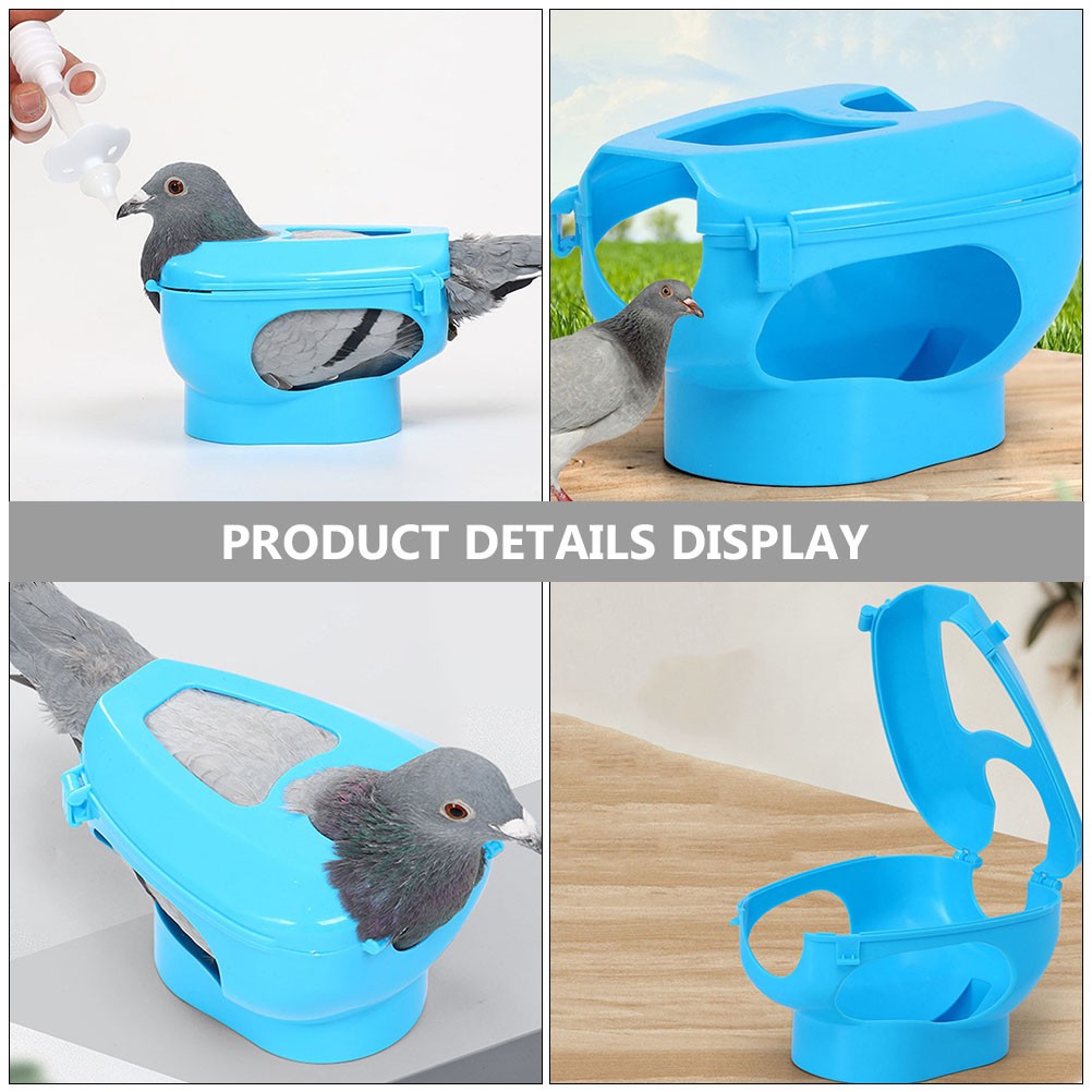 Reusable Pigeon Feeder Rack Plastic Durable Bird Holder for Injection Use