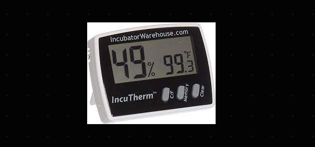 IncuTherm™ | Digital Egg Incubator Thermometer & Hygrometer (Measures Humidity)