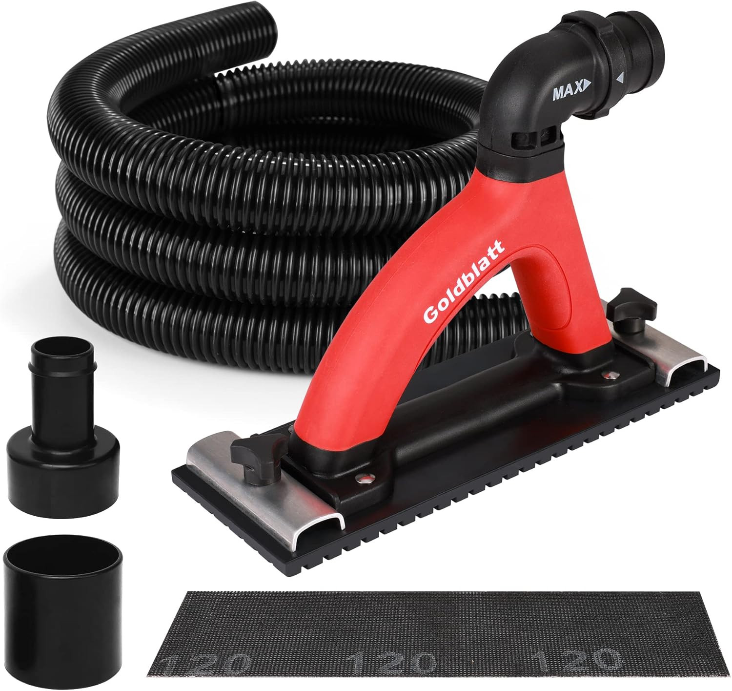 Dust-Free Drywall Hand Sander with Vacuum Hose for Clean Finishing