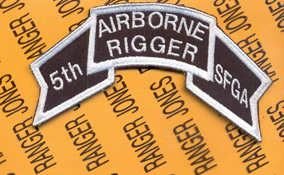 5th Special Forces Airborne Rigger SFGA scroll patch #2