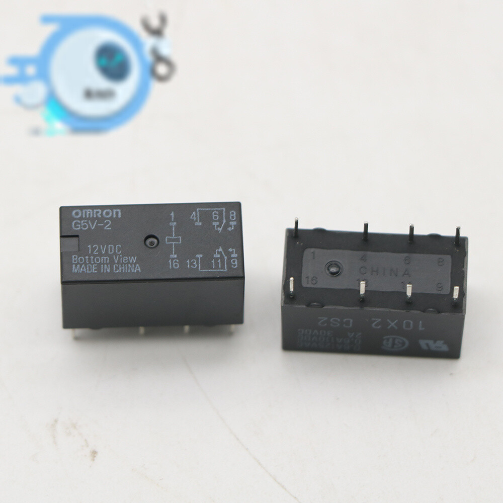 1PC Omron G5V-2-12VDC 12DC DPDT 8Pin PCB Mount Low Cost Signal Relay