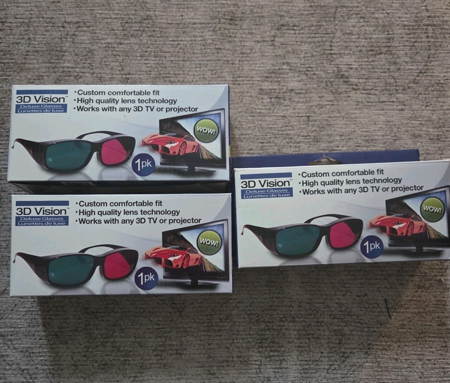 Vintage 3D Vision 3D Deluxe Glasses New In Box
