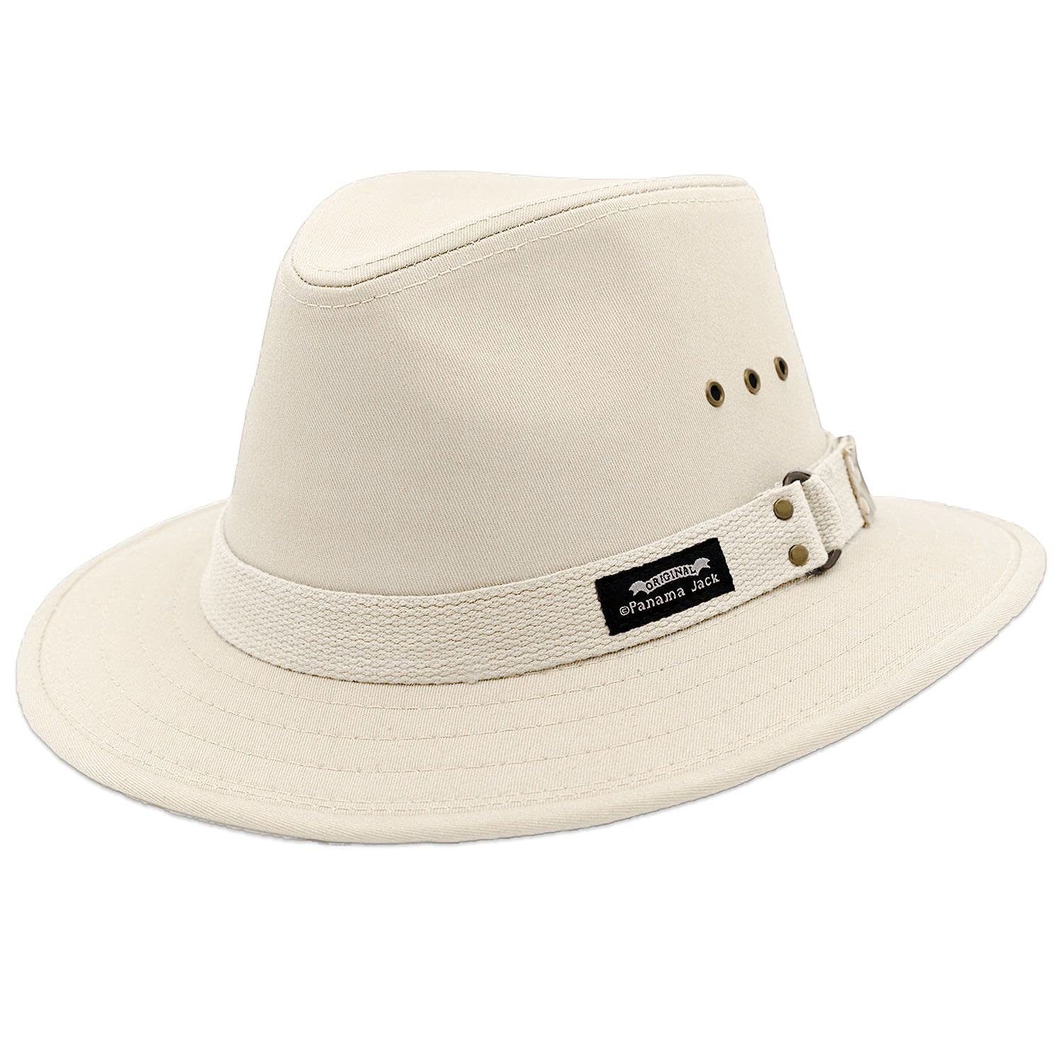 Panama Jack Original Canvas Safari Hat, UPF 50_ Sun Protection, 2 3/8" Brim