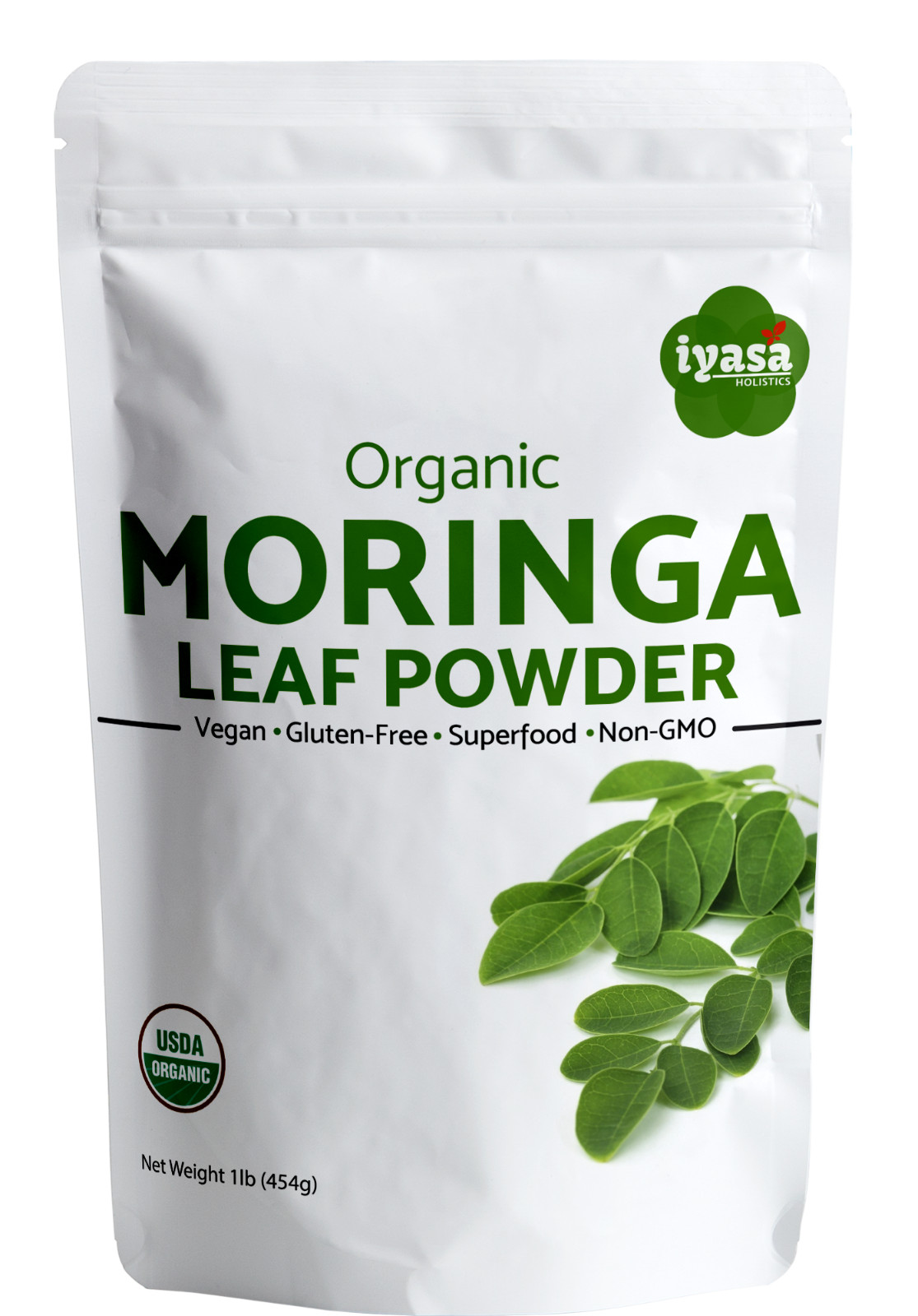 Moringa Leaf Powder,  Certified Organic, Raw Super food,  4,8,16 oz, Ships free