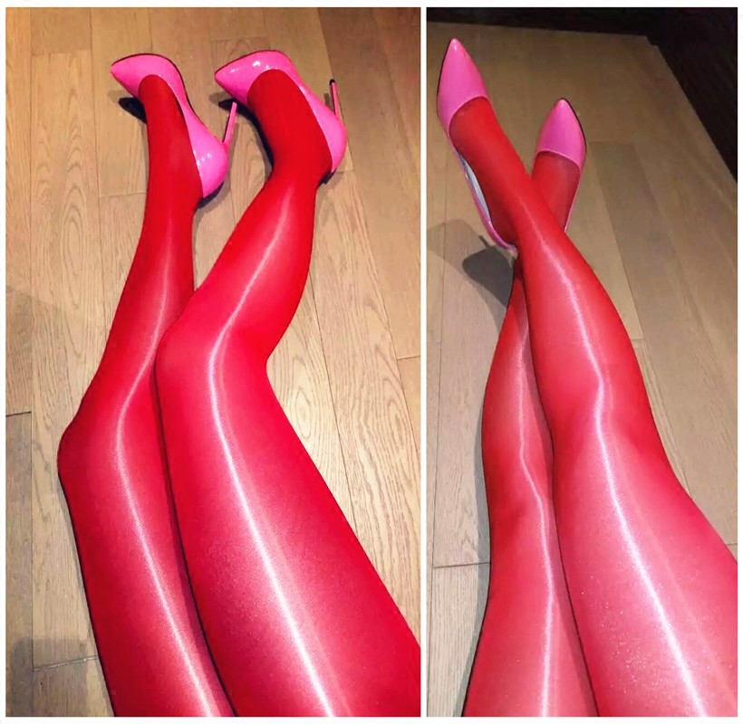 Plus Size High Quality Ultra Glossy Pantyhose Oil Shiny Sheer Stockings Tights