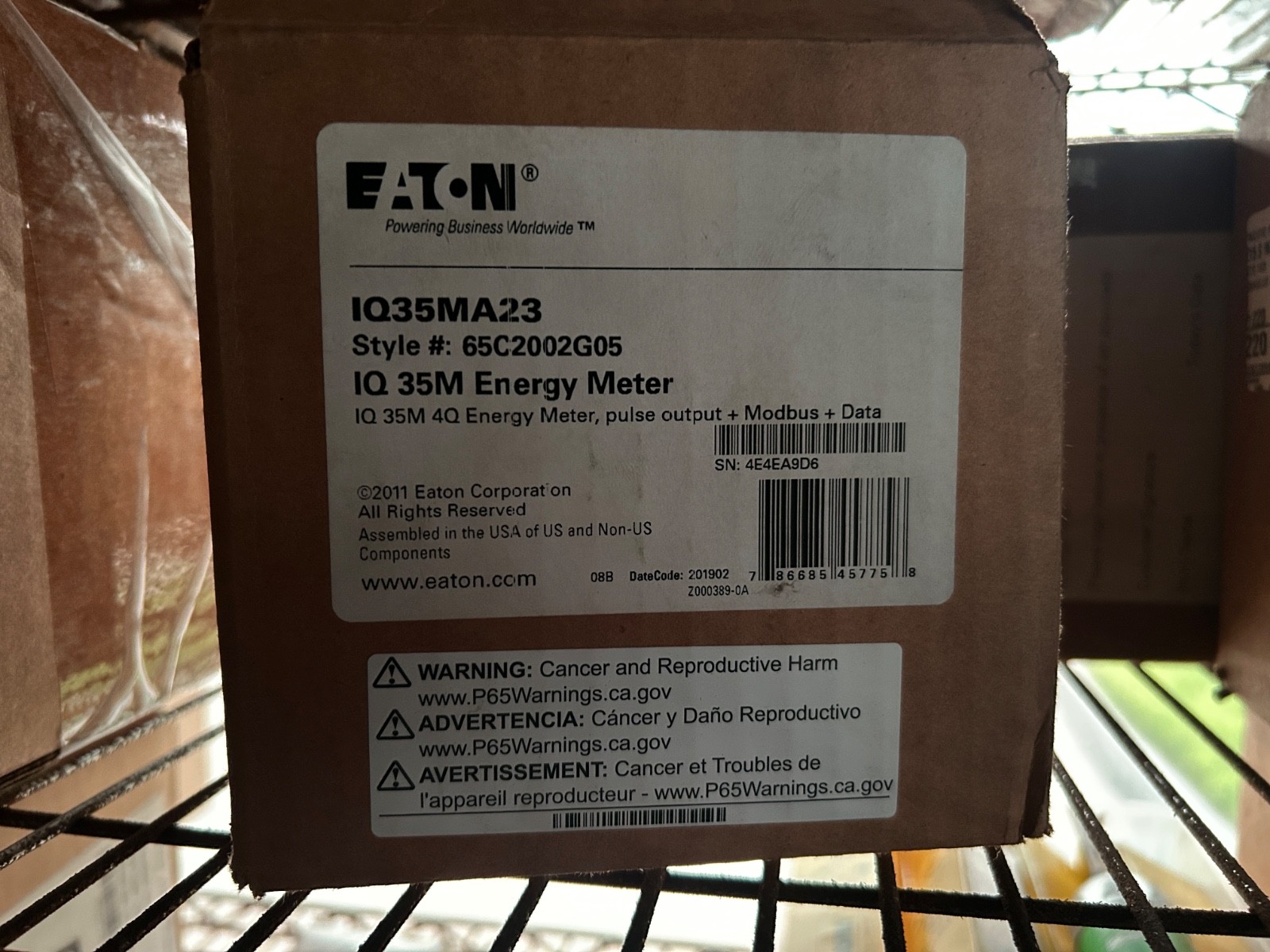 Eaton IQ 35M Energy Meter IQ35MA 23 Veris Industries