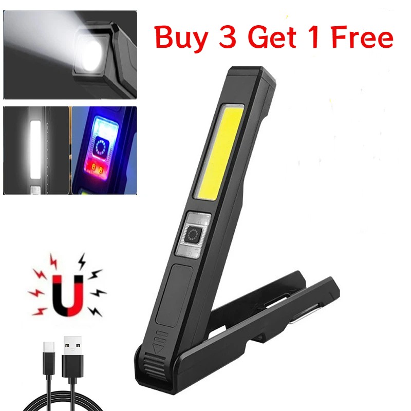 Magnetic Work Light 1200mAh Rechargeable LED Work Light Bar for Garage, Workshop