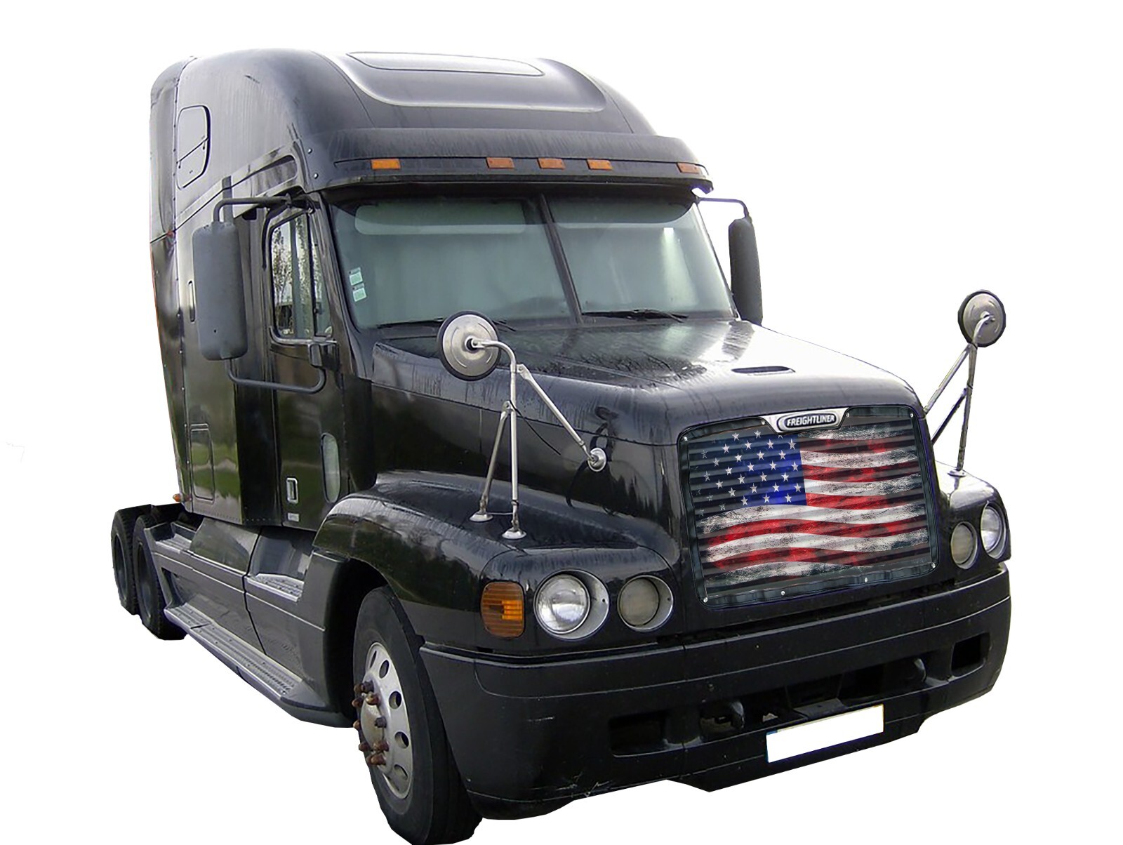 Freightliner Century 2003 and Prior Premium Mesh Old Glory Bug screen