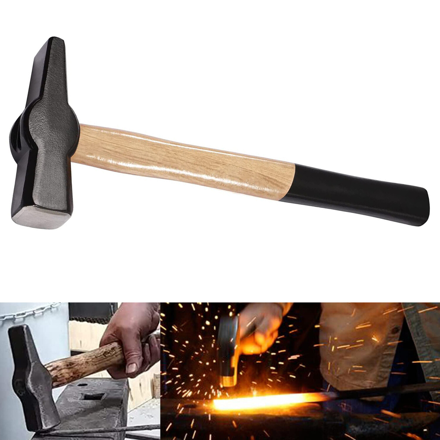Blacksmith Hammer 0000811-1000 Knife Making Bladesmith Anvil Forge Tongs Kit
