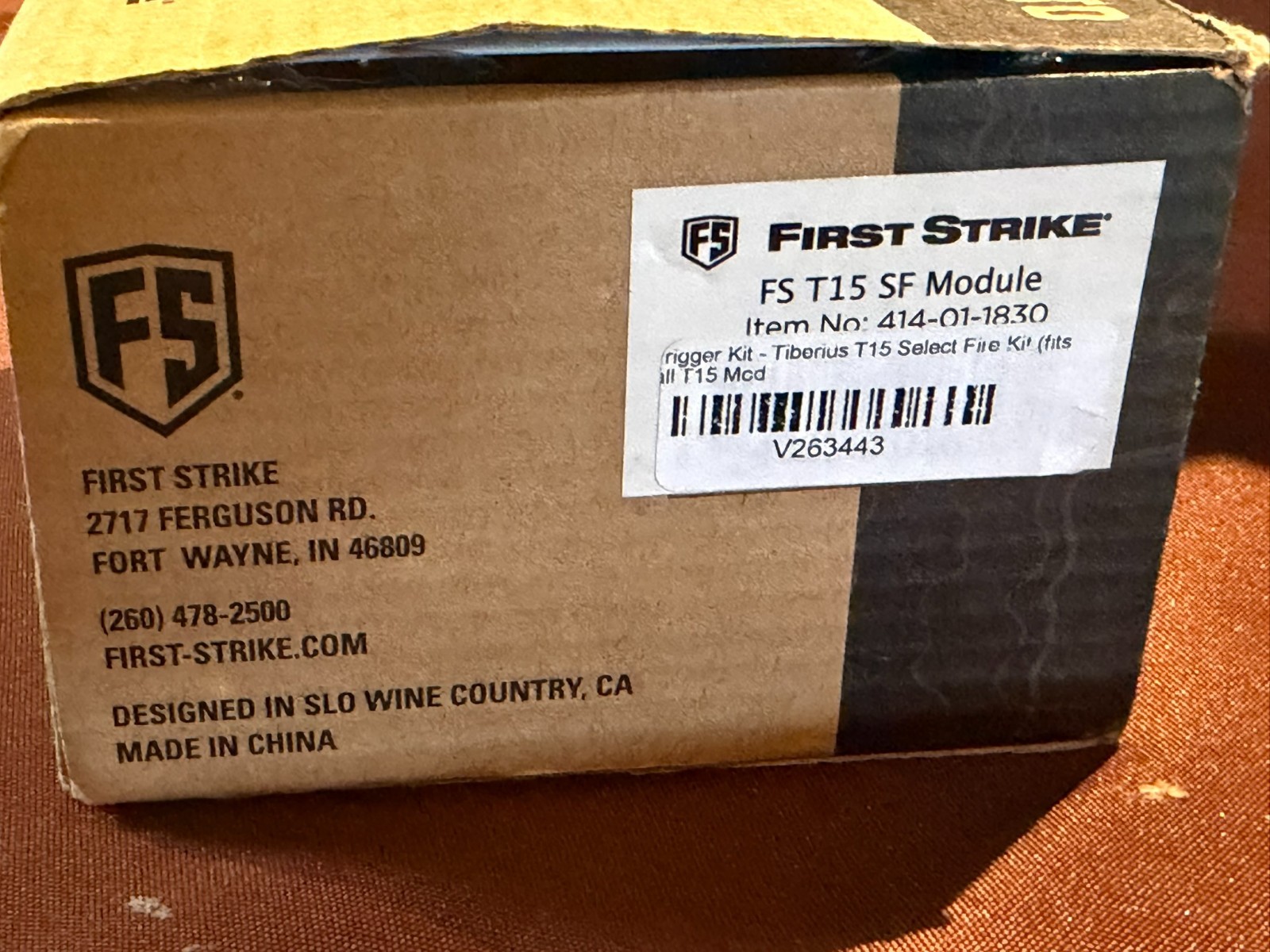 First Strike FS Tiberius Paintball T15 Select Fire Kit 414-01-1830 NEW