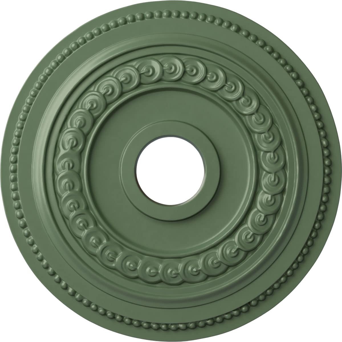 Ekena Millwork Cm18Ol1Agf Oldham Ceiling Medallion Fits Canopies Up To 8 5/8