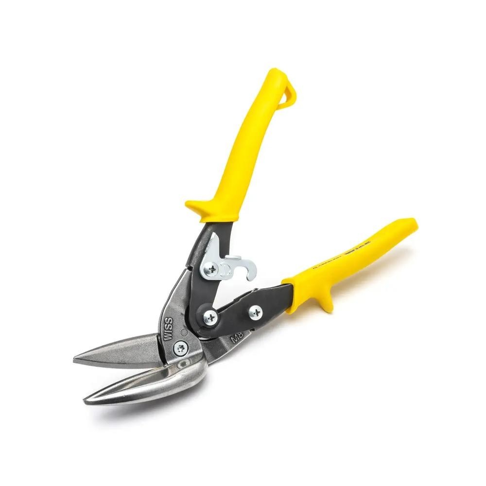(Qty. 2) Crescent Wiss Offset Aviation Snips, 9-1/2" Overall Lg. Model M8OS