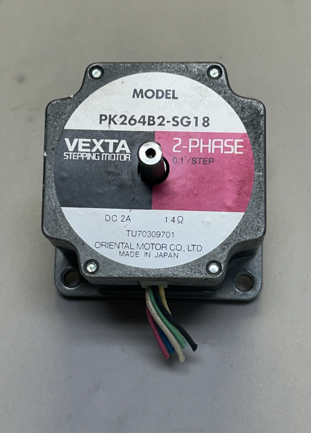 ORIENTAL MOTOR,PK264B2-SG18,STEPPER MOTOR