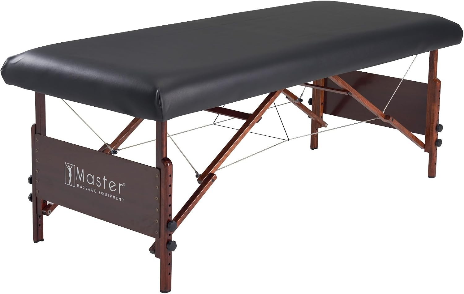 Water-Resistant Fitted Massage Table Cover, Black -