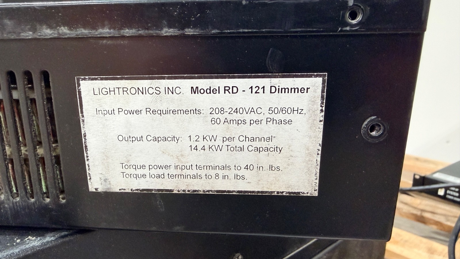 Lightronics RD-121 12-Ch Rack Mount Dimmer with LMX and DMX - XT