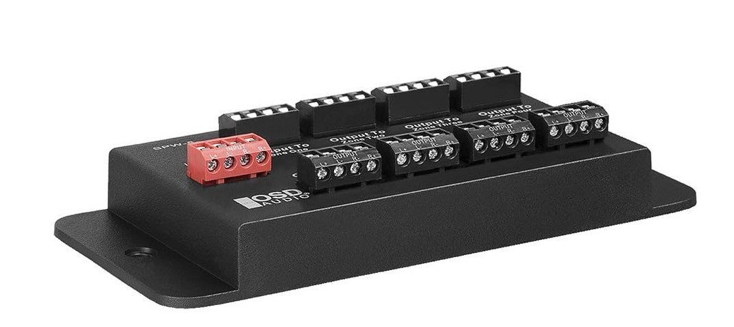8-Zone Speaker Distribution Panel Whole House Audio Single Audio Input 300W SPW8
