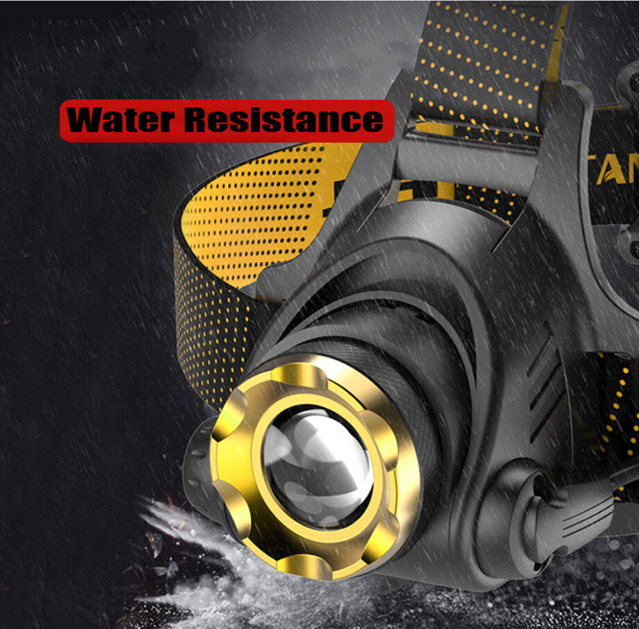 25000LM Rechargeable LED Headlamp with Zoom, Torch & Flashlight Features