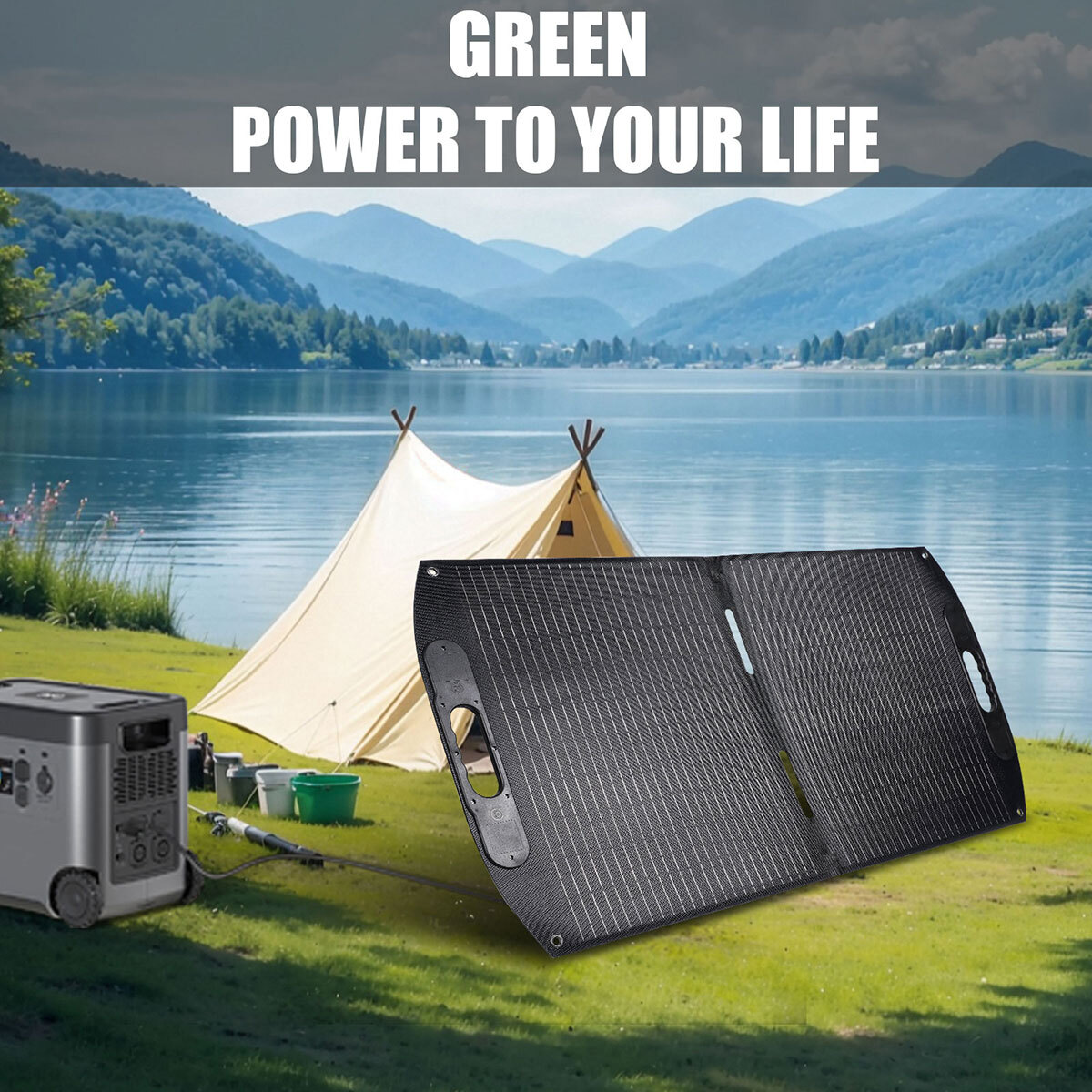 100W 200W Solar Panel Foldable 12V Mono ETFE Solar Panel for RV Caravan Boat