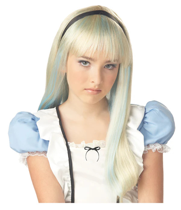 Alice in Wonderland Child Halloween Costume Wig
