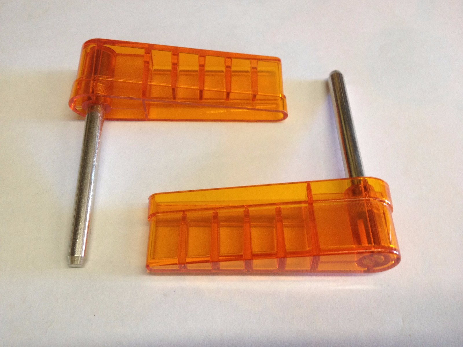 Bally Williams Data East Pinball Machine Orange Translucent Flippers Set of 2