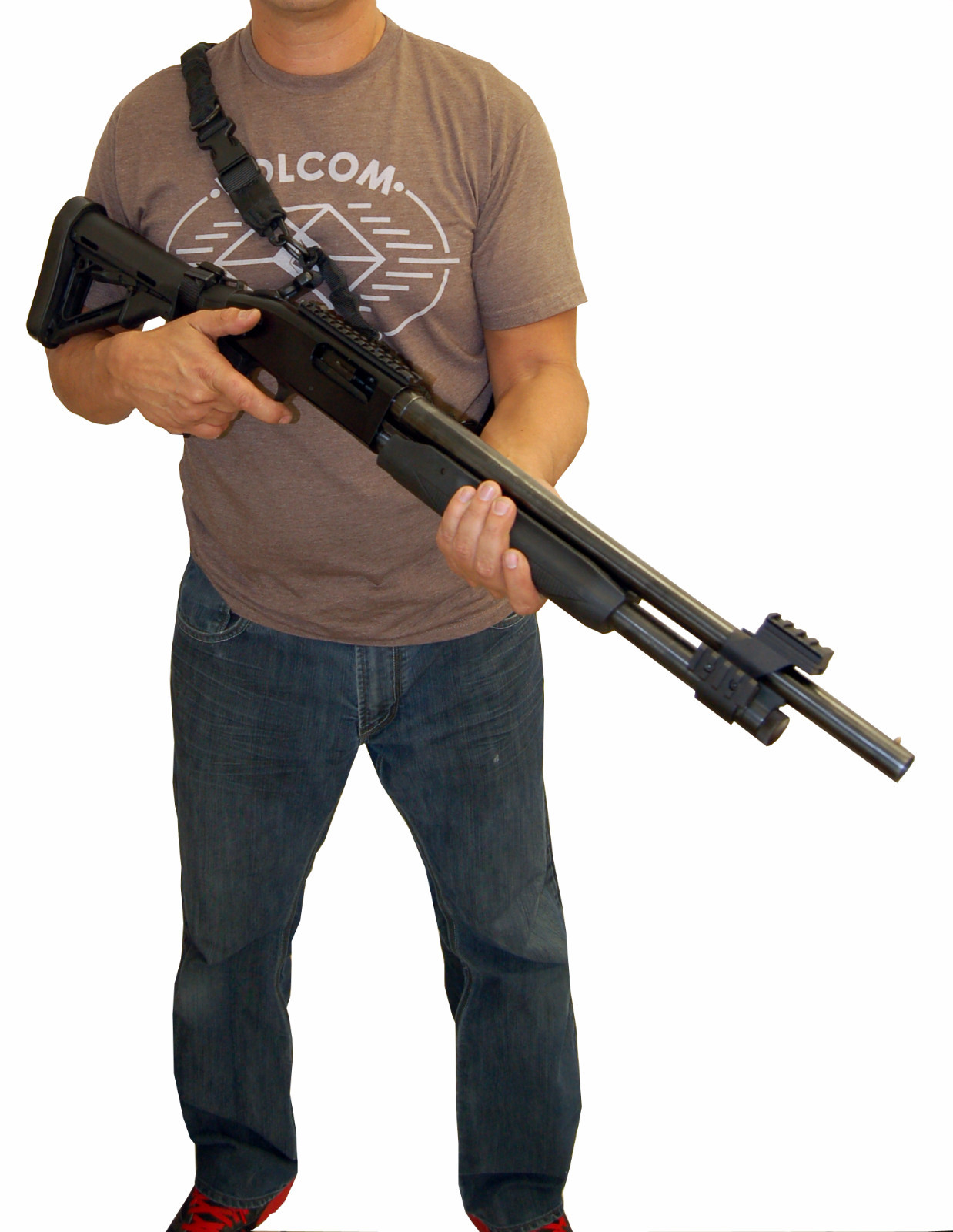 Tactical one point two point sling for benelli nova 12 gauge pump parts.