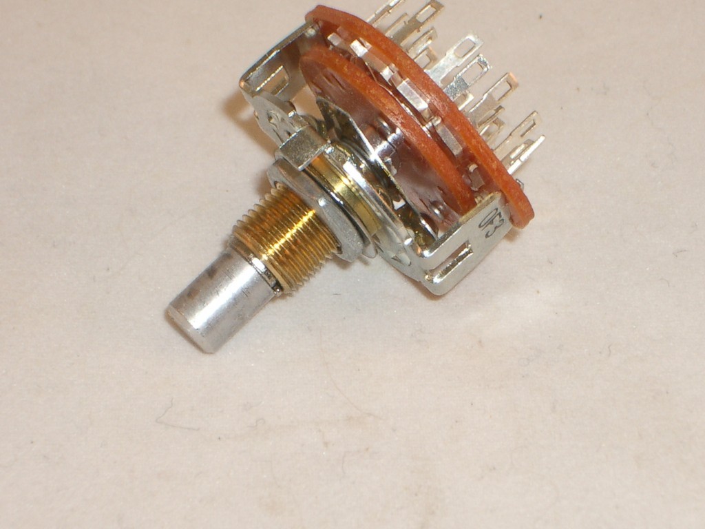 CED P-H394 ROTARY SWITCH 3 POLE 4 POSITION MBB SHORTING 1/4" SHAFT