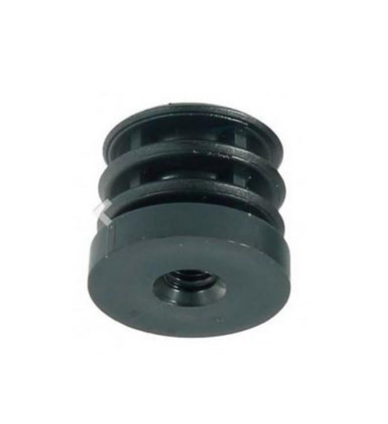 10x Threaded Plug Round 40 mm with Thread M10 Black Lamellar Plug #2