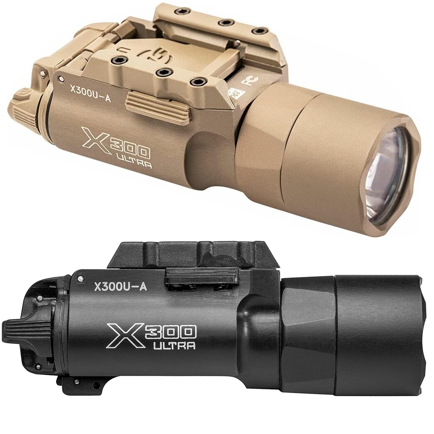 X300U-A Ultra Tactical Flashlight High-Candela Handgun Weaponlight Rail-Mounted