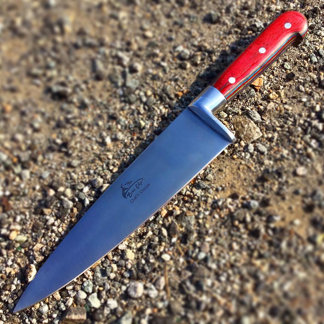 12.5"" Chef Choice Cooking Kitchen Knife Stainless Steel Wood Handle