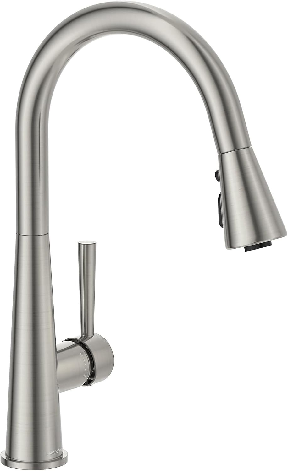 Montelux Brushed Nickel Kitchen Faucet with Pull Down Sprayer, Single Handle