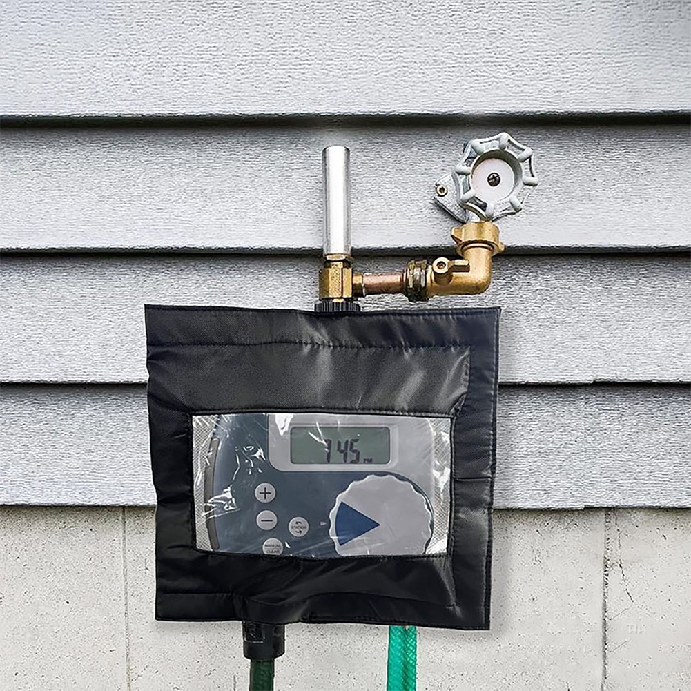 Outdoor Hose Timer Protector Cover with Transparent Window for Easy View