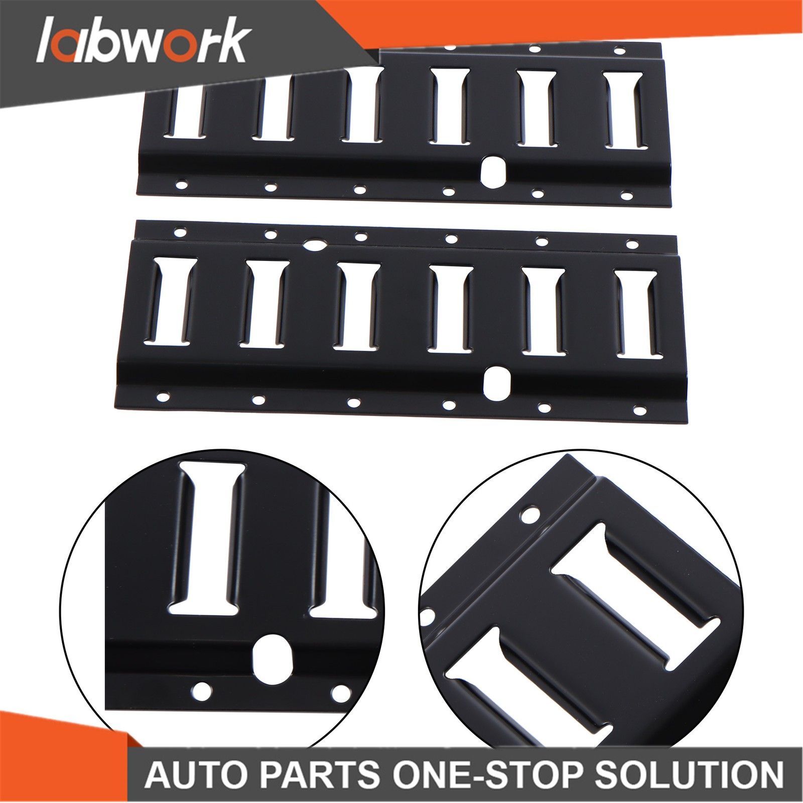 Labwork E Track Tie Down Rail Kit 2×1' E Track Rails for Garages Vans Trailers