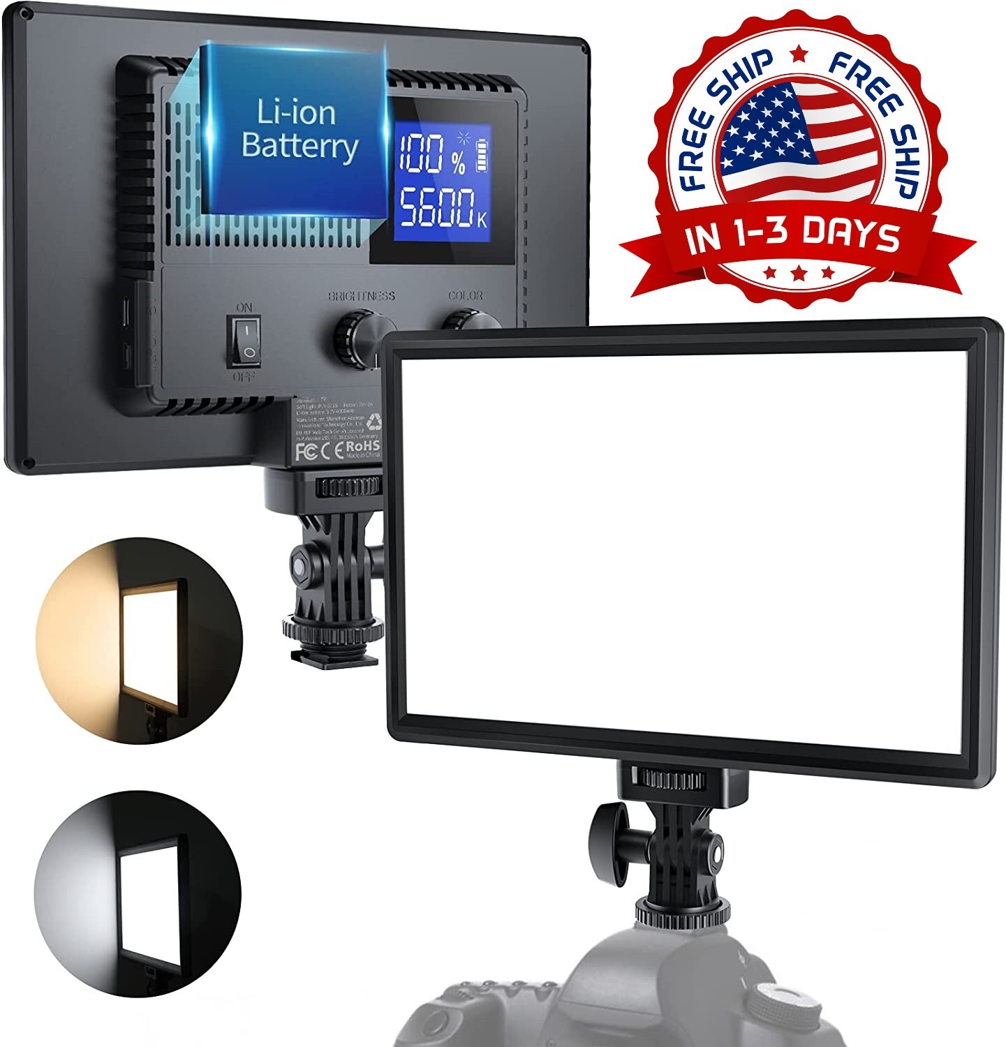 Luz led para fotografia video camara 116 LED potente de cámaras DSLR NUEVO
