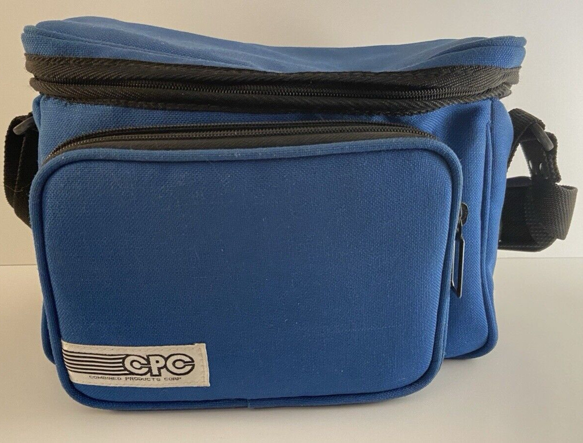 Camera Bag CPC Combined Products Corp 7"w x 7"h x 10"w Case Blue Canvas