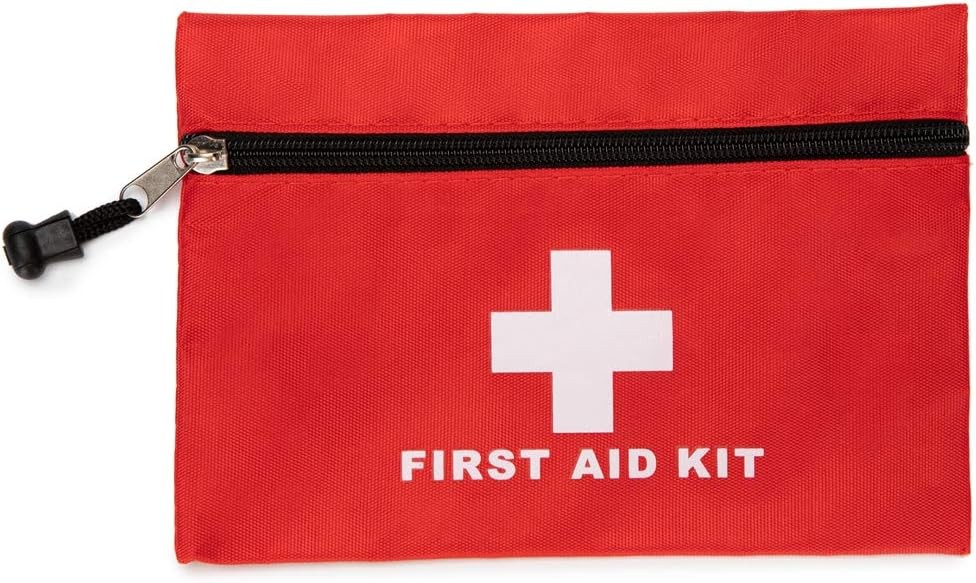 Red First Aid Bag Empty Backpack Medical Storage for...