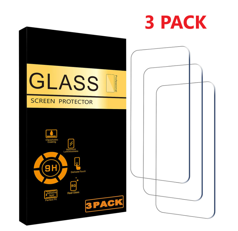 3X Tempered Glass Screen Protector For iPhone 16 /16 Plus / 16 Pro/ 16 Pro MAX