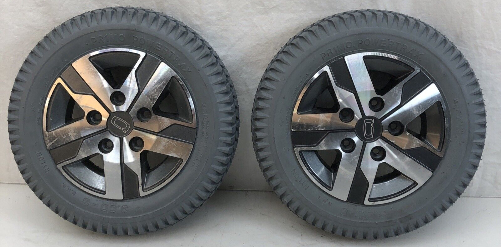 PAIR Quantum Q6 Edge 2.0 Wheelchair 14” New Drive Tires & Used Wheels 3.00-8