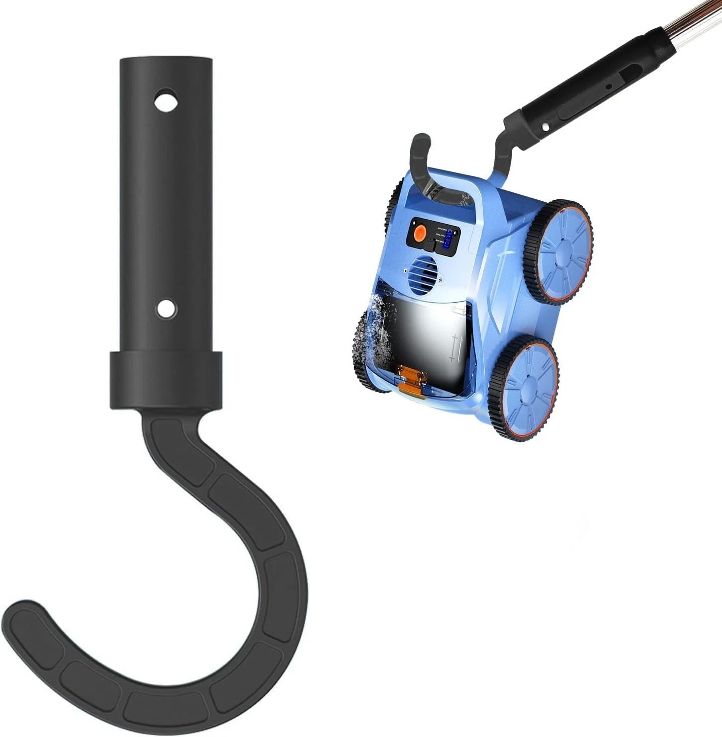 Black Hook for All Robotic Pool Cleaner, Seauto Pool Accessories Hook