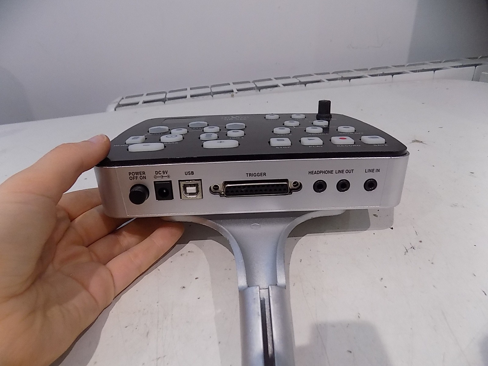 HXM HD-006 Electronic Drum Main Module Only Silver Pre-owned