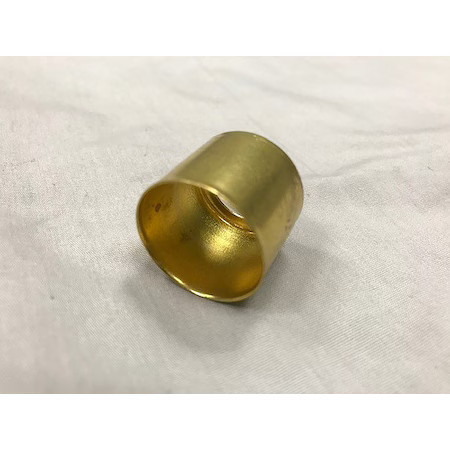 Globe Commercial Products B-593-L Crimp Hose Ferrule, 1"L, Brass, Pk25