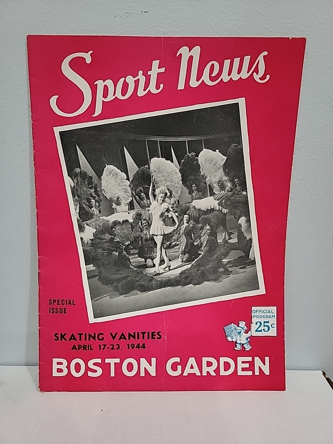 April 1944 Sport News Boston Garden Official Program Skating Vanities - Ads WW2