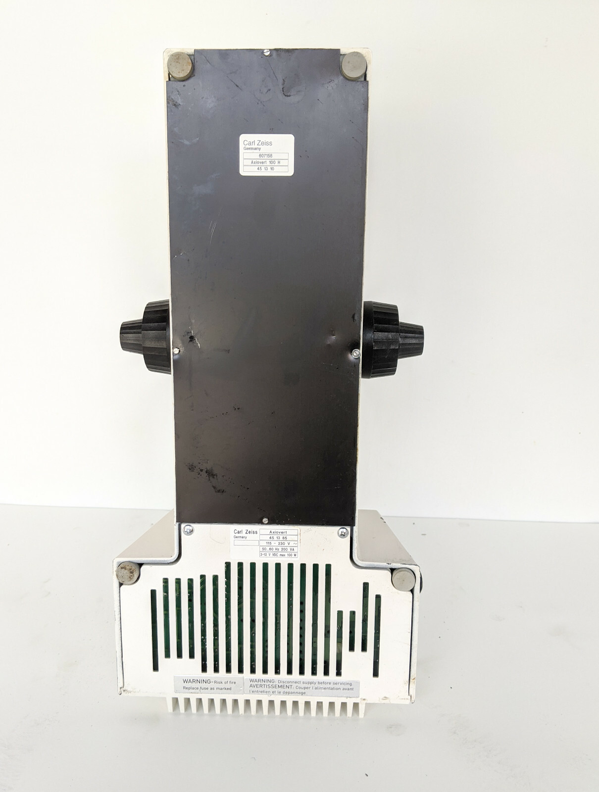 Carl Zeiss Axiovert 100 Inverted Microscope Stand Frame Base + Lamp Power Supply